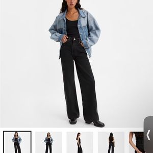 Ribcage wide leg jeans
